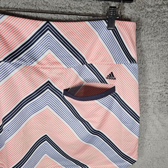 VTG Adidas Women's Climacool Golf Tennis Skort Coral  Navy Performance Fabric - Picture 8 of 16
